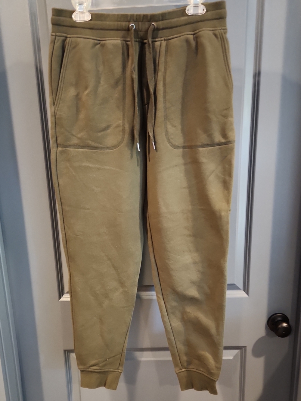 Men's Banana Republic Olive Green Jogger Pants - Casual Drawstring Sweatpants
